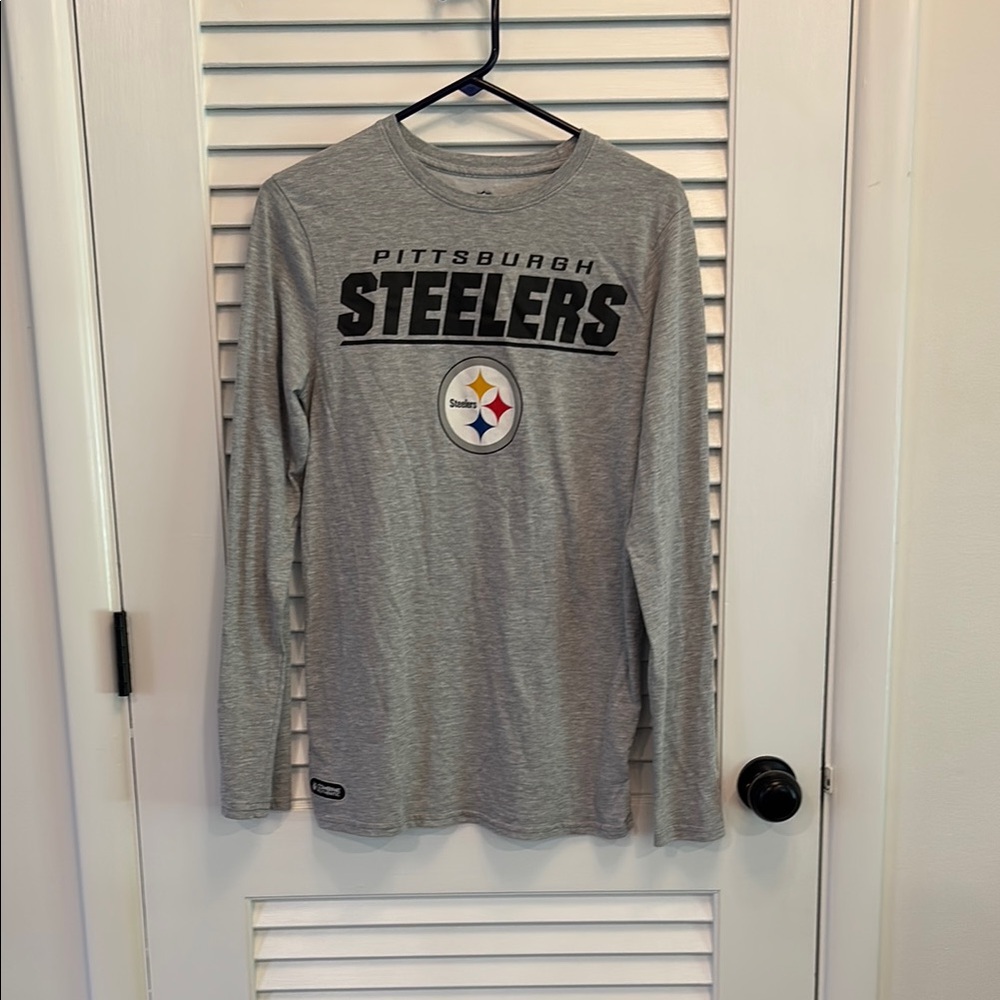 Pittsburgh Steelers Gray Long Sleeve Shirt